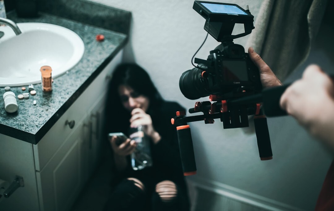 film crew on set