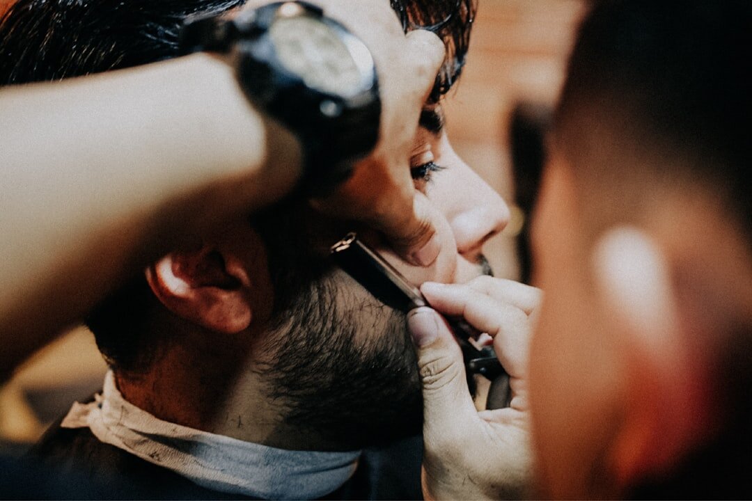 stylist working on hair